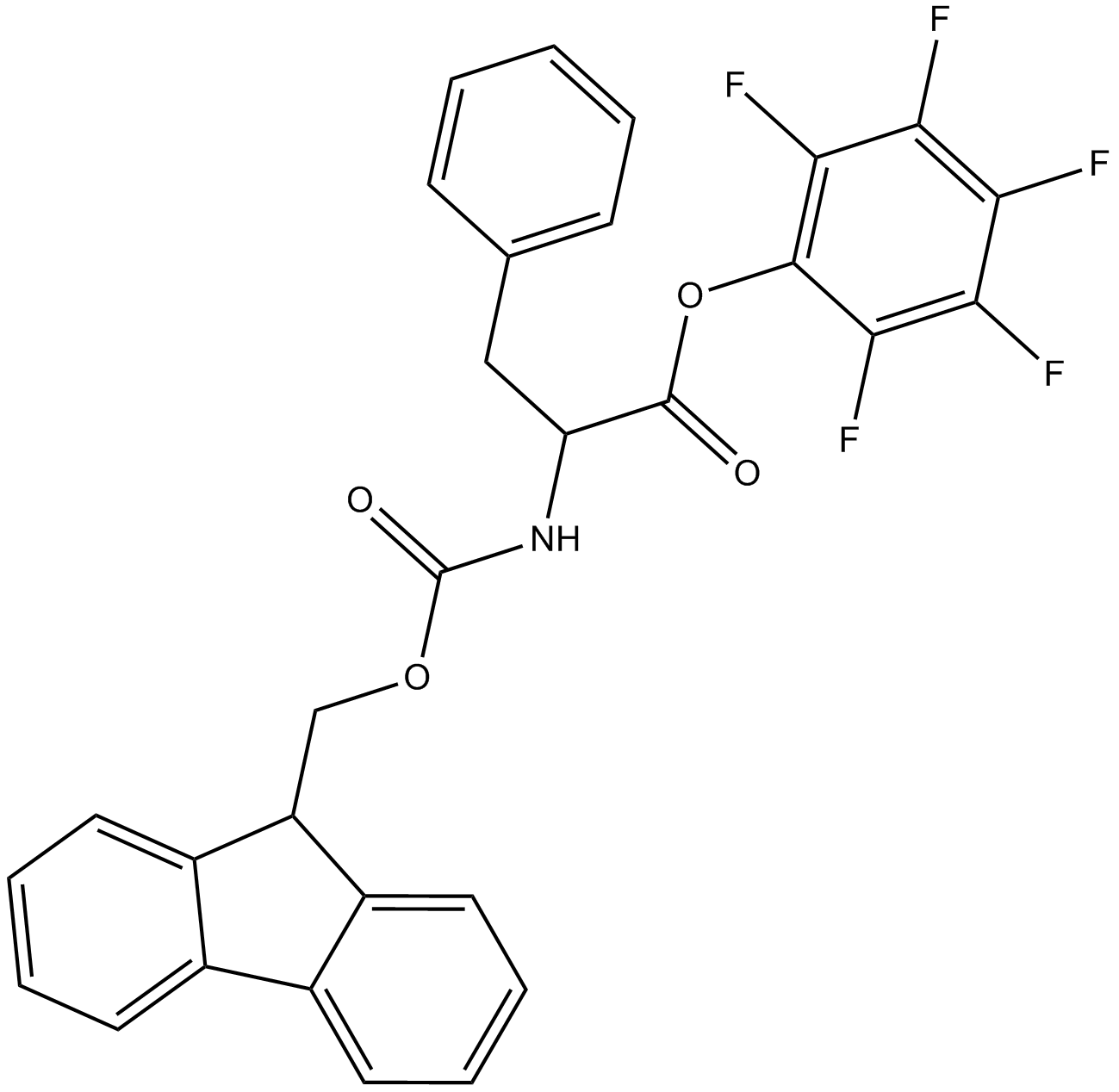 Fmoc-Phe-OPfp Chemische Struktur