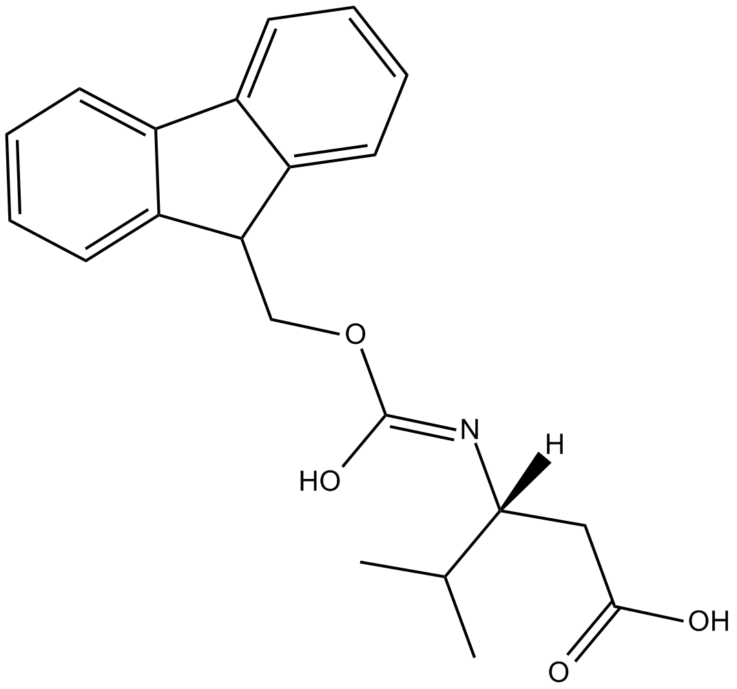 Fmoc-β-Homo-Val-OH 化学構造