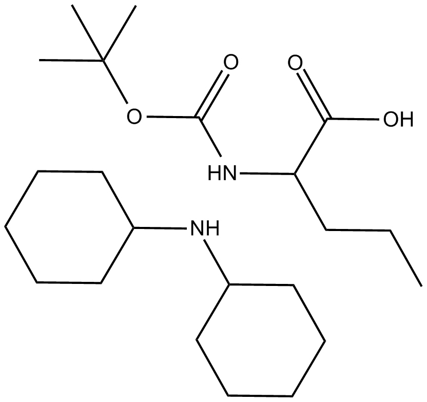 Boc-Nva-OH.DCHA 化学構造