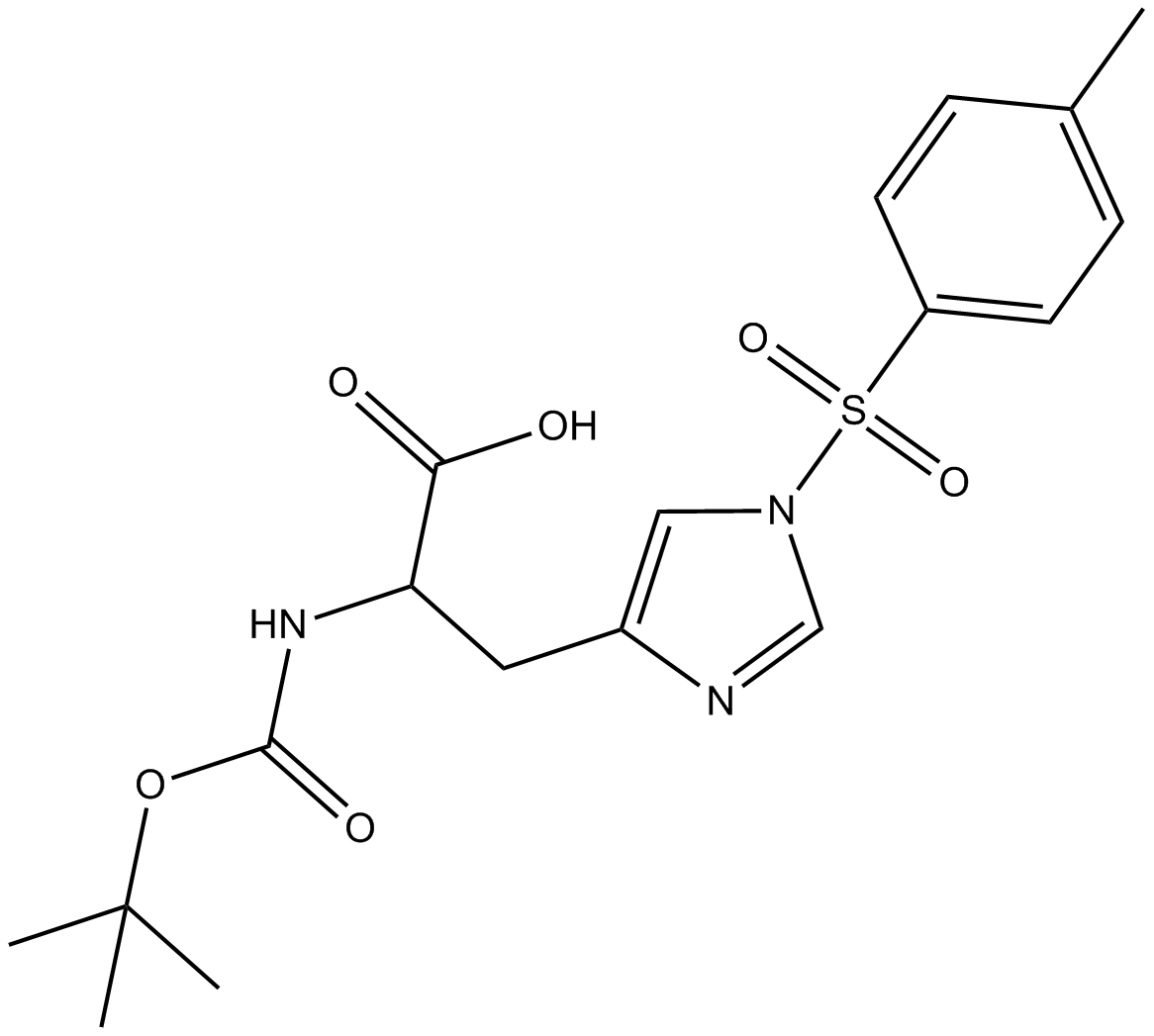 Boc-His(Tos)-OH  Chemical Structure