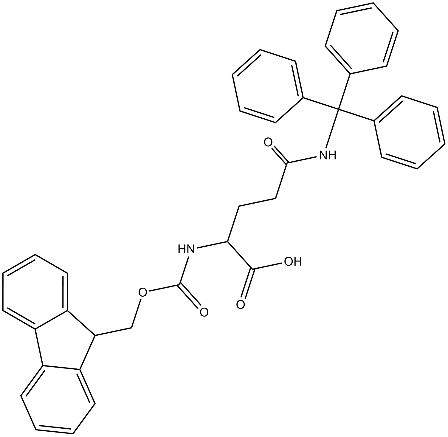 Fmoc-Gln(Trt)-OH  Chemical Structure