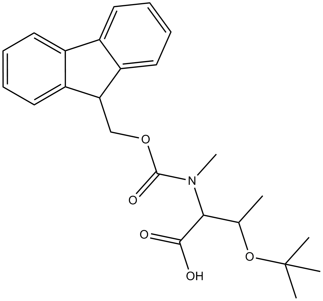 Fmoc-N-Me-Thr(tBu)-OH Chemische Struktur