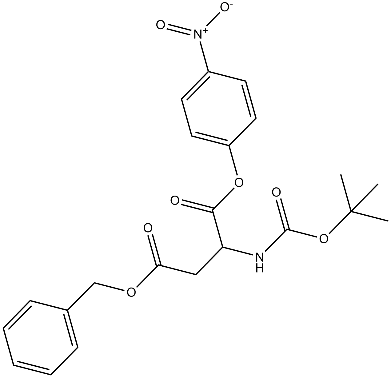 Boc-Asp(OBzl)-ONp  Chemical Structure