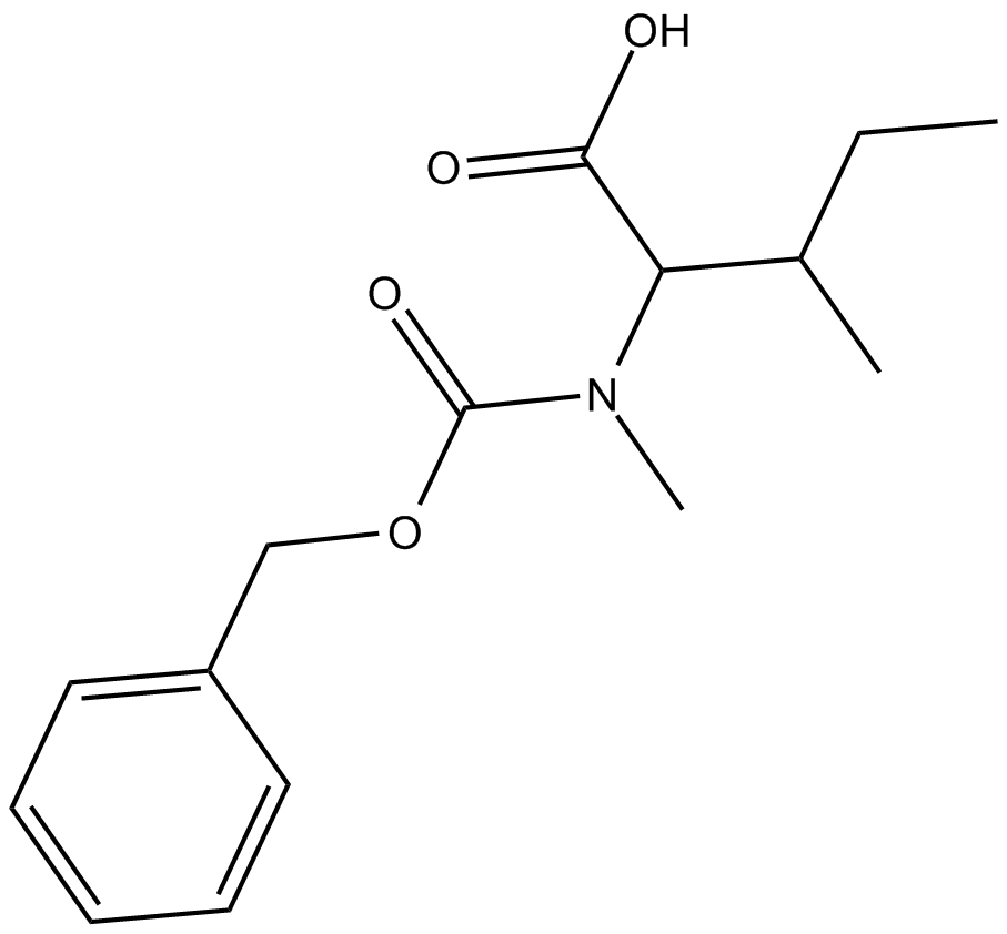 Z-N-Me-Ile-OH 化学構造