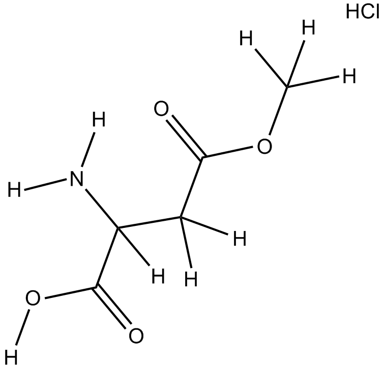 H-Asp(OMe)-OH·HCl Chemische Struktur