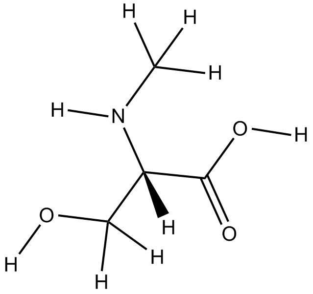 H-N-Me-Ser-OH.HCl Chemische Struktur