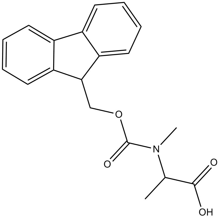Fmoc-N-Me-Ala-OH  Chemical Structure