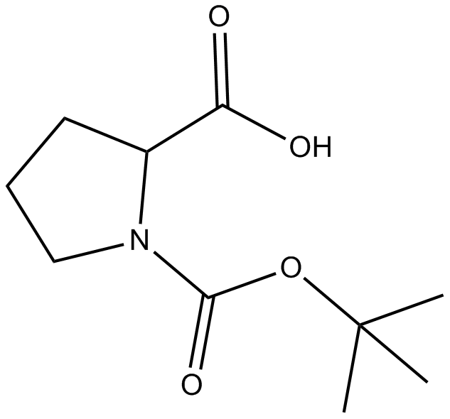Boc-D-Pro-OSu 化学構造