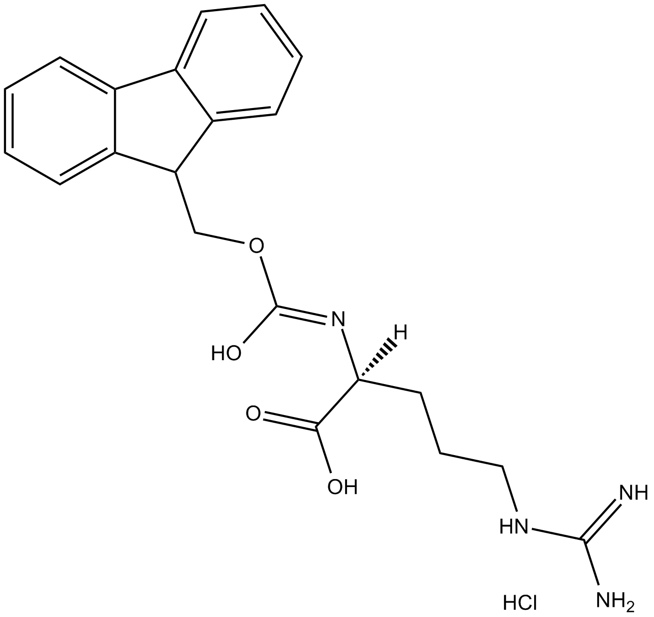 Fmoc-Arg-OH.HCl  Chemical Structure