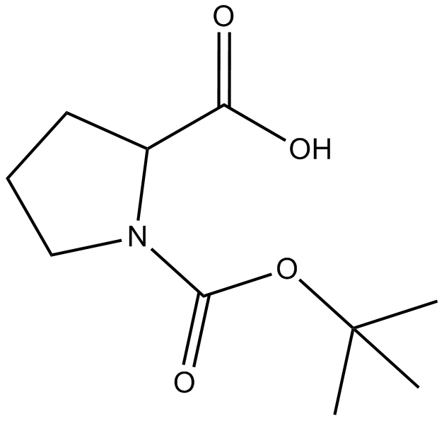 Boc-D-Pro-OH  Chemical Structure