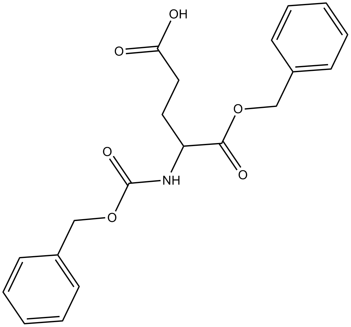 Z-D-Glu-OBzl Chemische Struktur