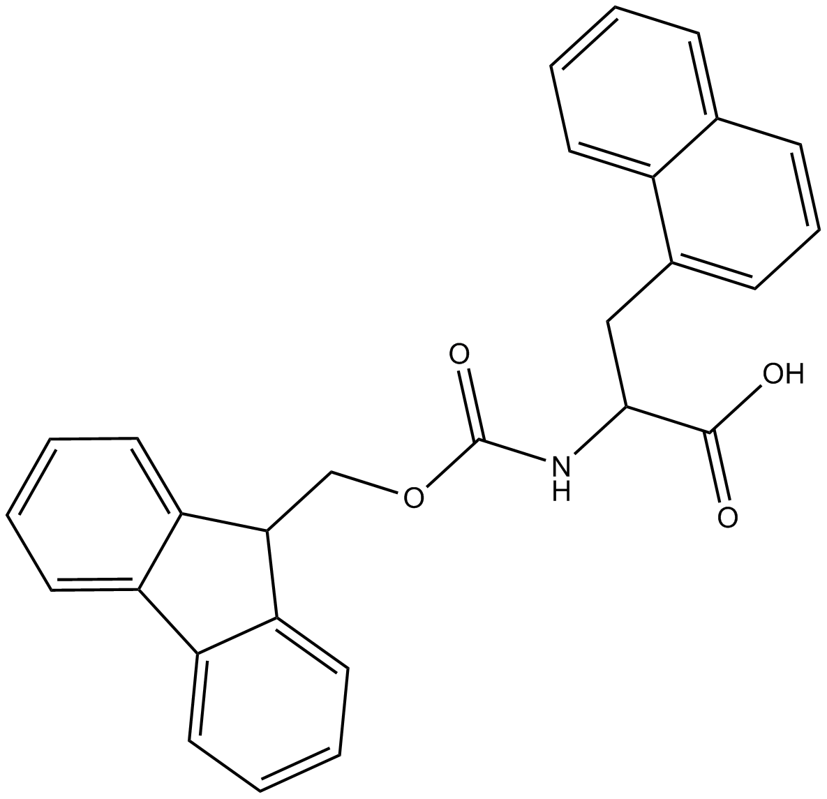 Fmoc-1-Nal-OH Chemische Struktur