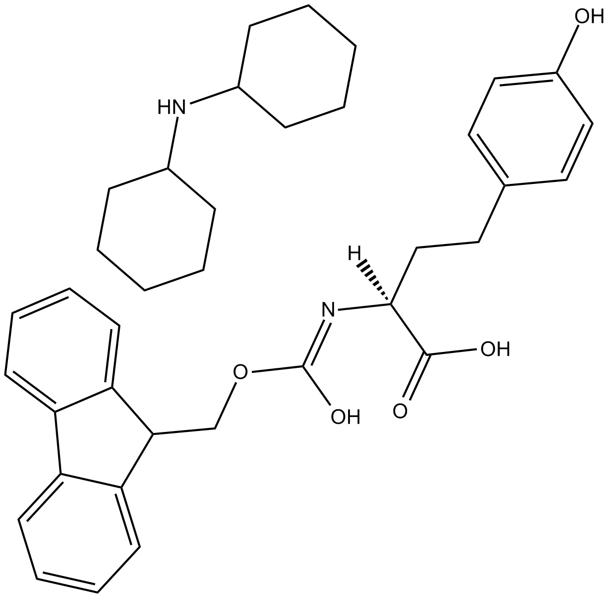 Fmoc-Homo-Tyrosine.DCHA Chemische Struktur