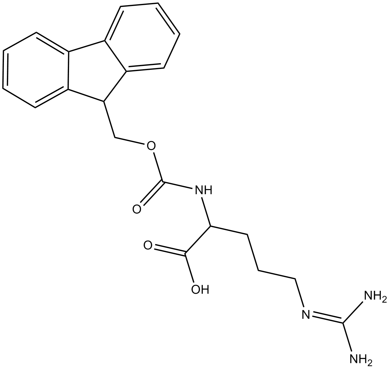 Fmoc-Arg-OH Chemische Struktur