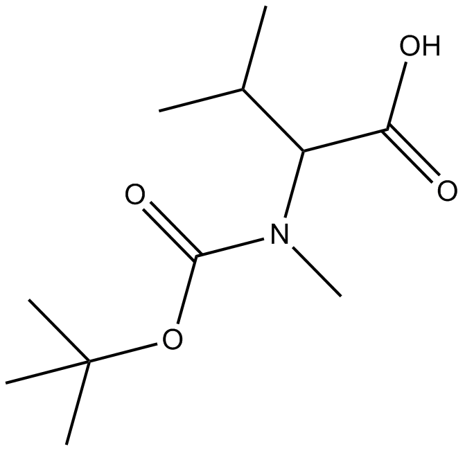 Boc-N-Me-Val-OH Chemische Struktur