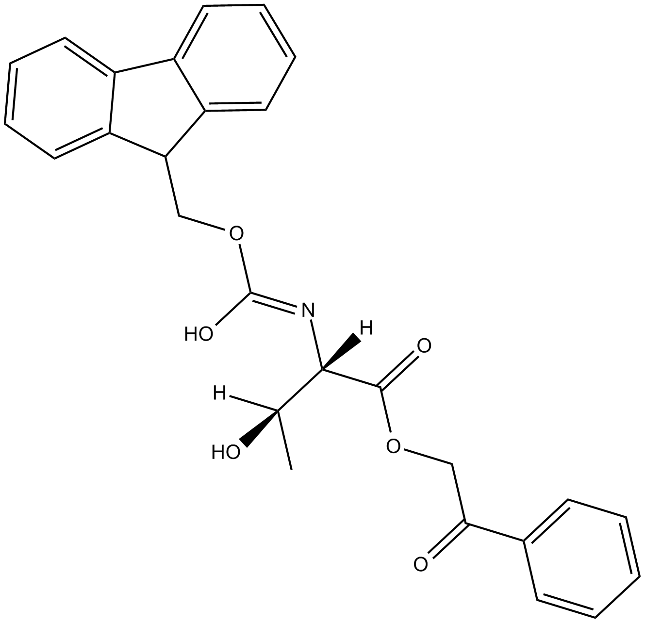 Fmoc-Thr-OPAC  Chemical Structure