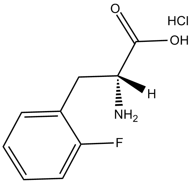 H-D-Phe(2-F)-OH.HCl 化学構造