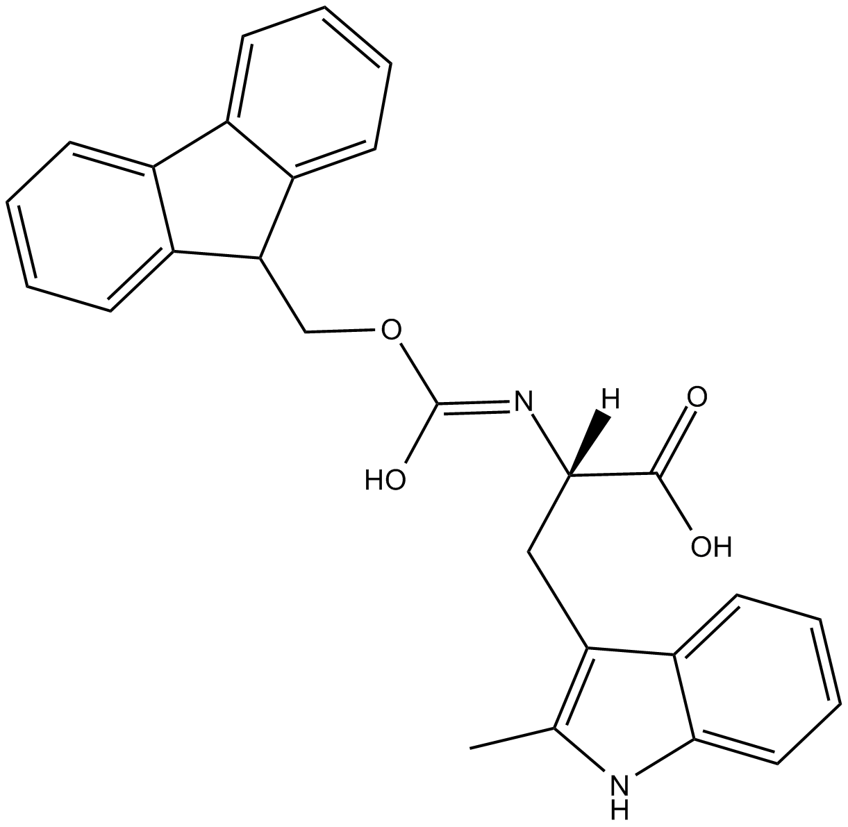 Fmoc-2-Me-Trp-OH Chemische Struktur