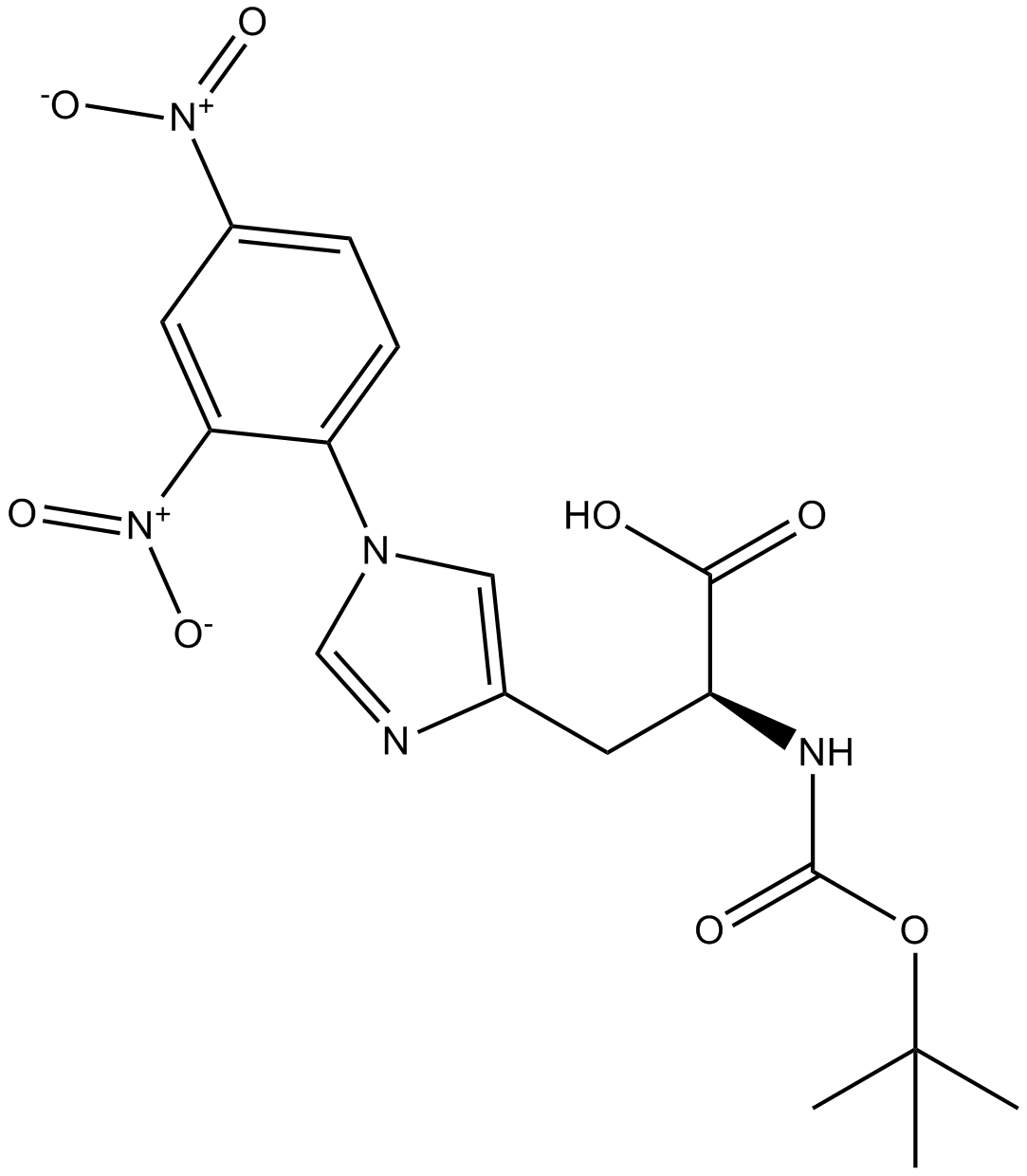 Boc-His(Dnp)-OH  Chemical Structure