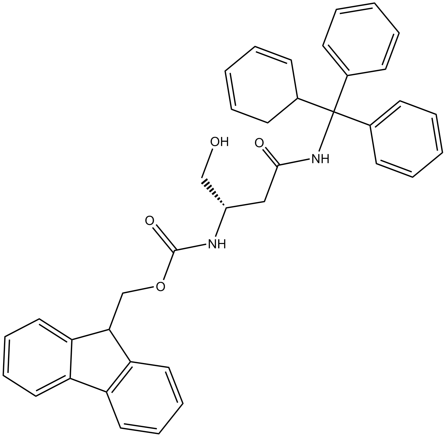 Fmoc-Asparaginol(Trt) التركيب الكيميائي