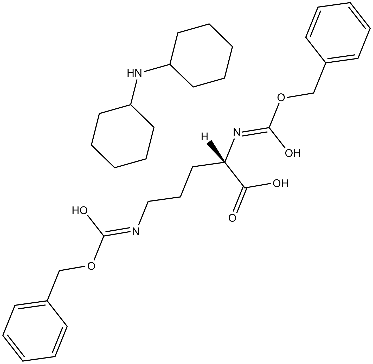 Z-Orn(Z)-OH.DCHA Chemische Struktur