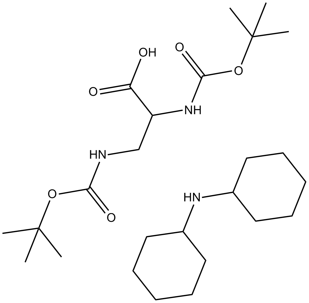 Boc-Dap(Boc)-OH.DCHA Chemical Structure