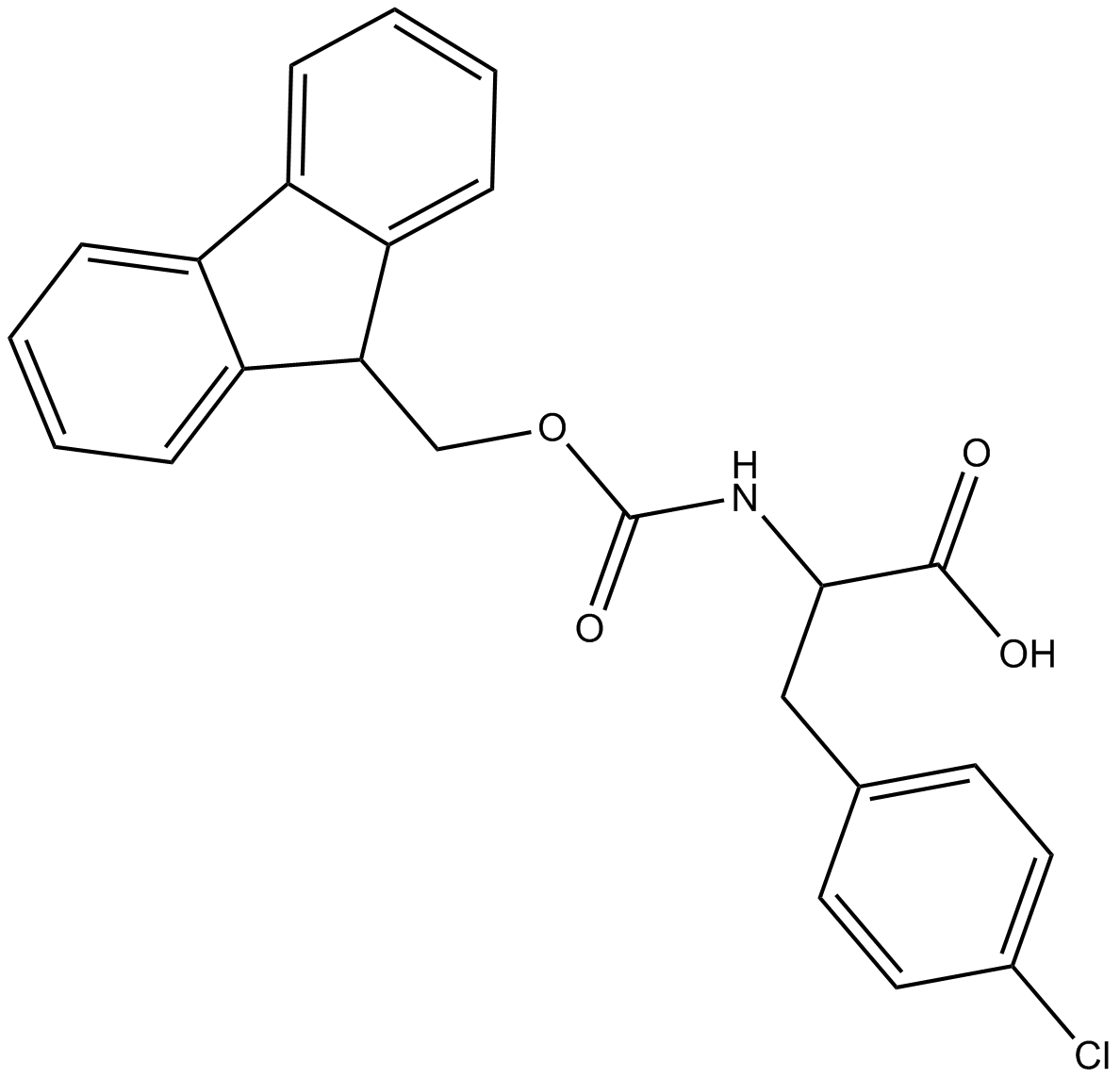 Fmoc-Phe(4-Cl)-OH  Chemical Structure