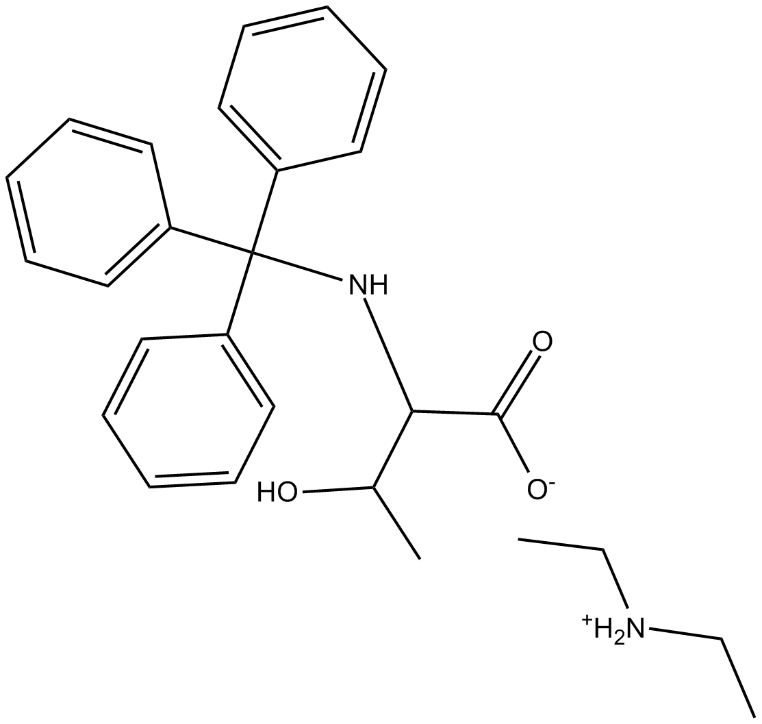 Trt-Thr-OH·DEA Chemische Struktur