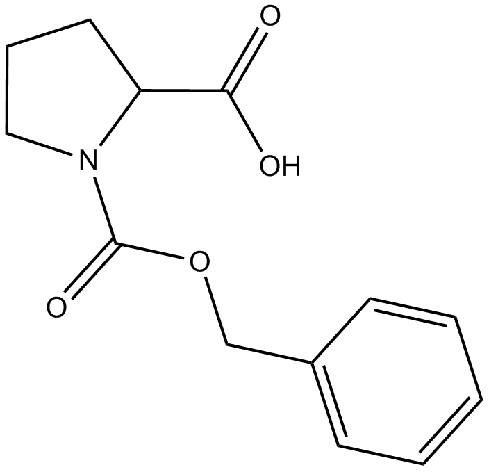 Z-D-Pro-OH 化学構造