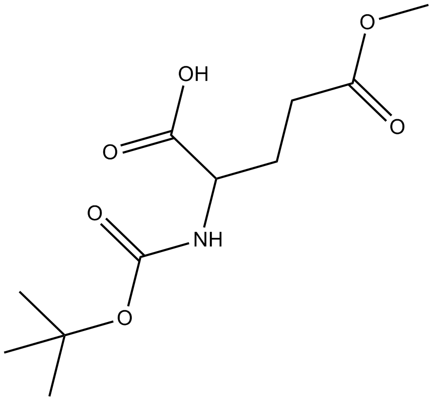 Boc-Glu(OMe)-OH 化学構造