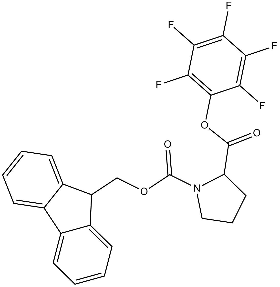 Fmoc-Pro-OPfp  Chemical Structure