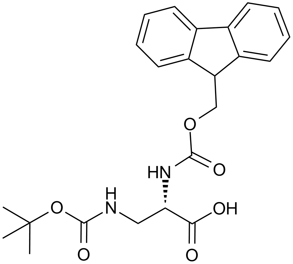 Fmoc-Dap(Boc)-OH  Chemical Structure