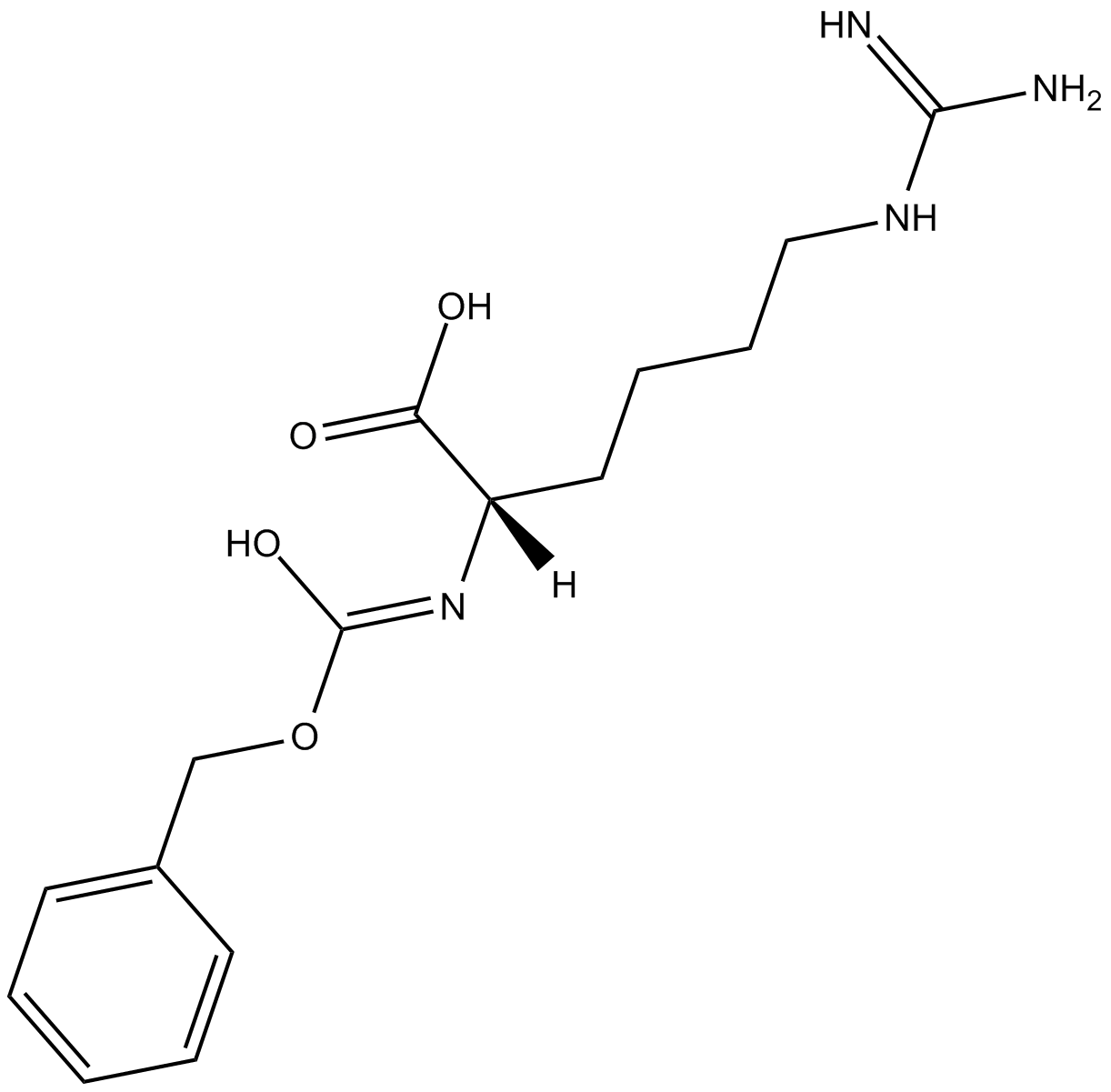 Z-HomoArg-OH 化学構造