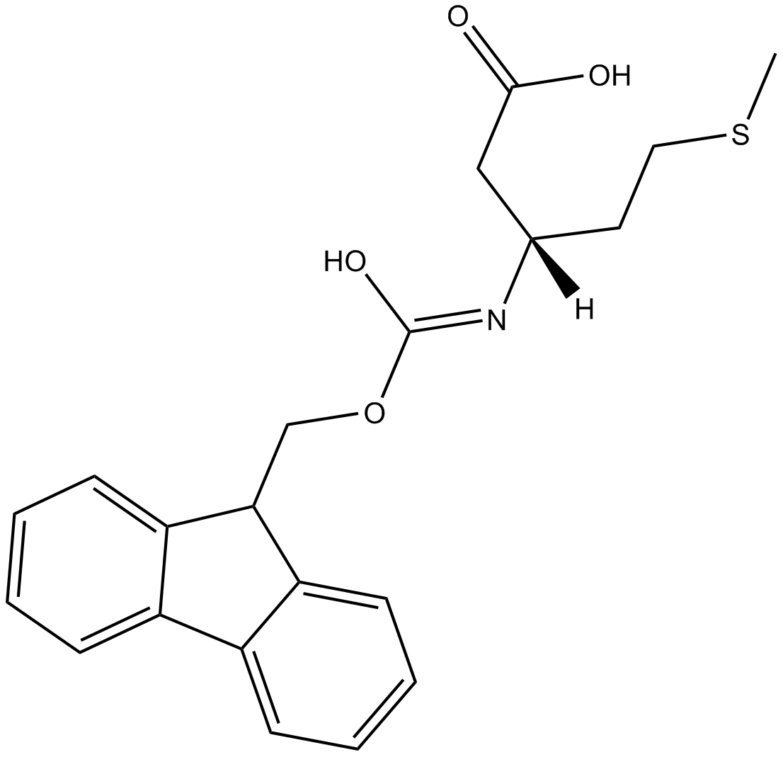 Fmoc-β-Homo-Met-OH Chemische Struktur