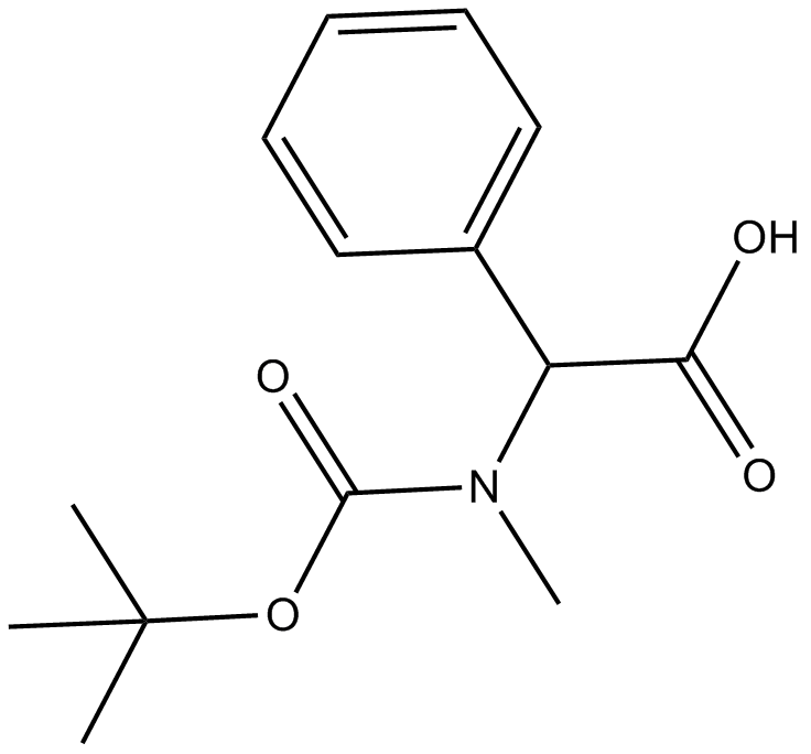 Boc-N-Me-Phg-OH 化学構造
