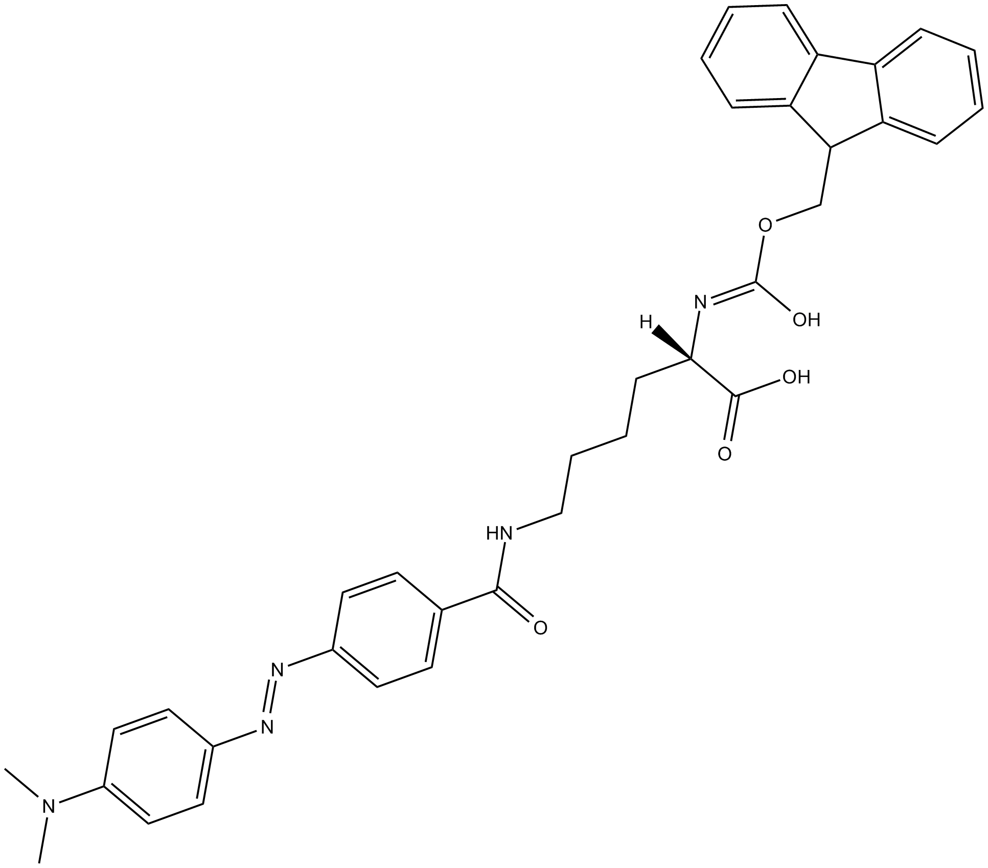 Fmoc-Lys(Dadcyl)-OH Chemische Struktur