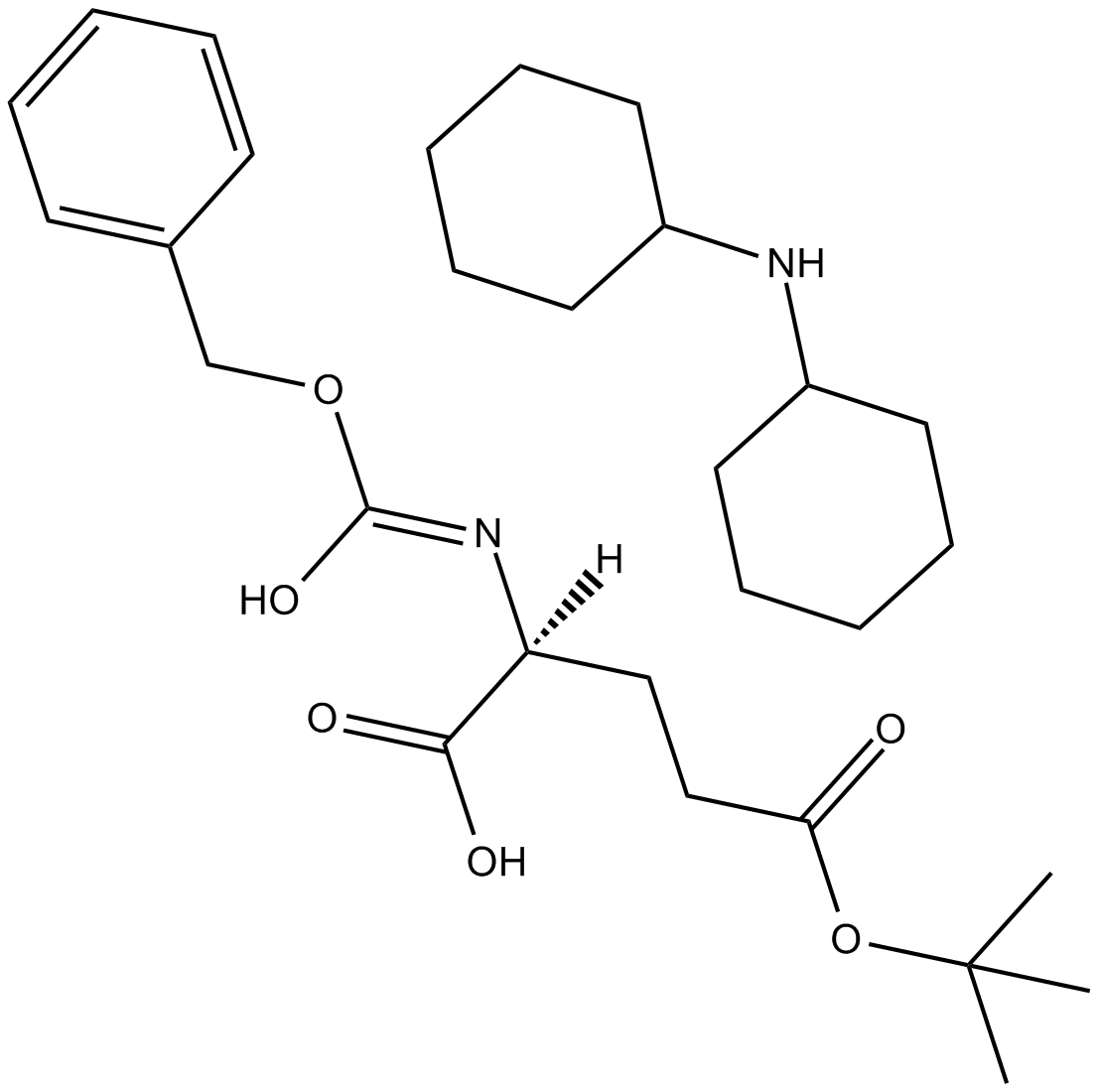 Z-Glu(OtBu)-OH.DCHA 化学構造