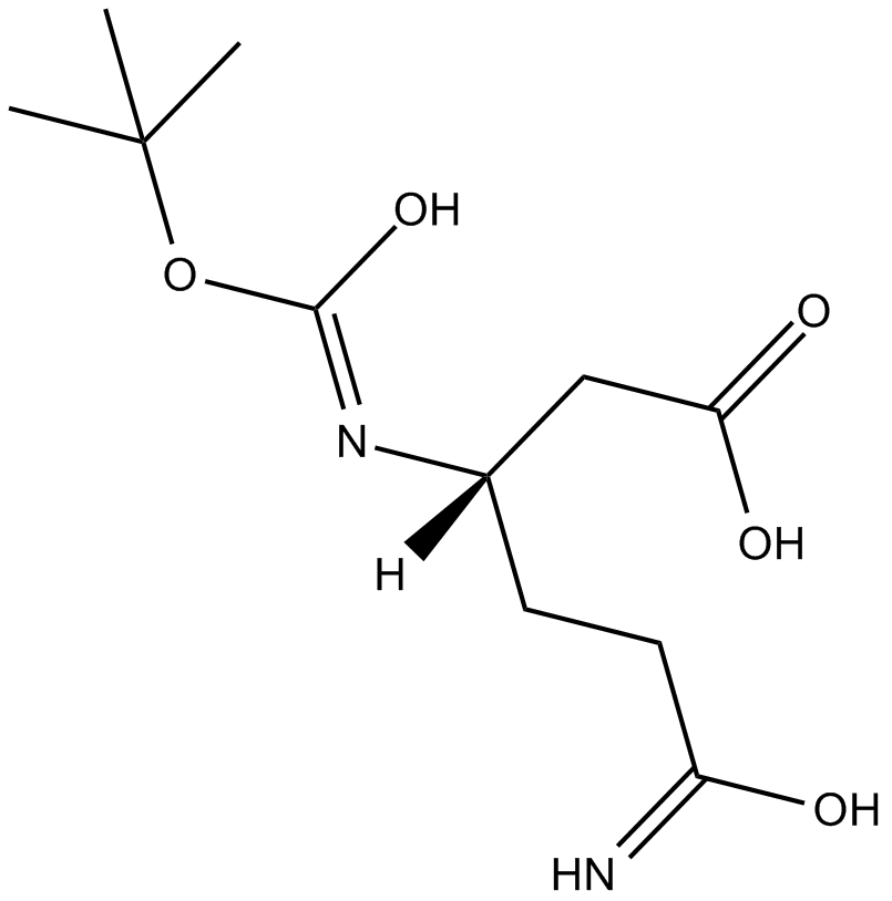 Boc-β-homo-Gln-OH Chemische Struktur