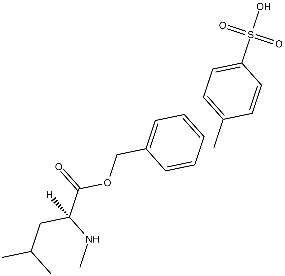 H-N-Me-Leu-OBzl.TosOH Chemical Structure