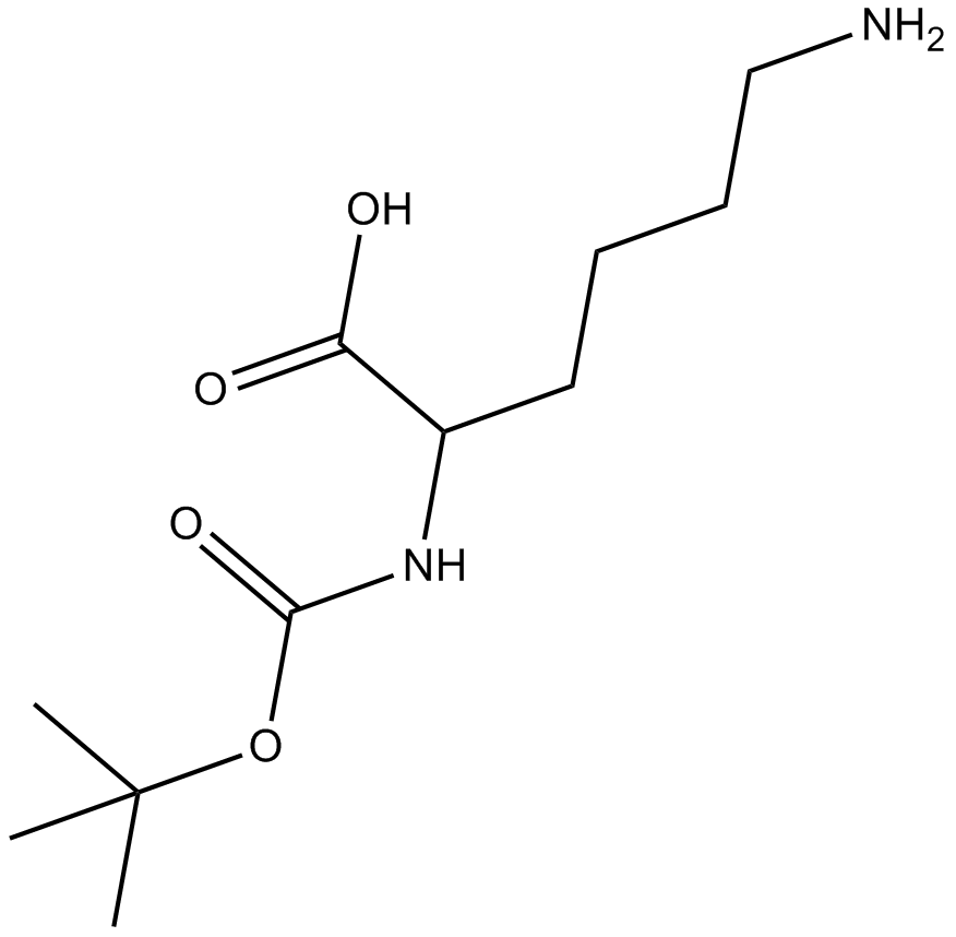Boc-D-Lys-OH  Chemical Structure