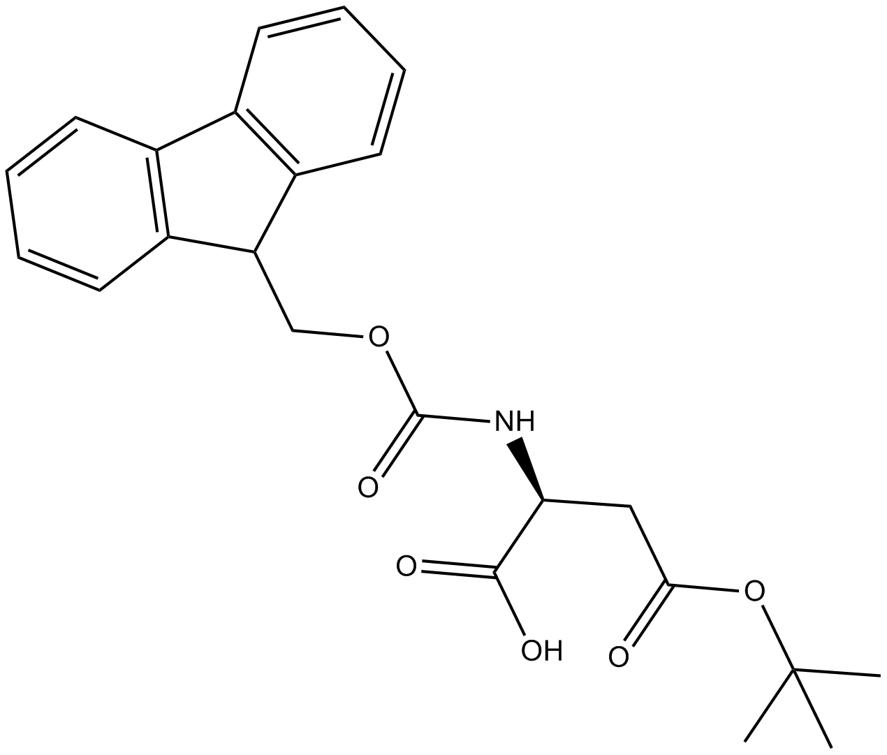 Fmoc-Asp(OtBu)-OH Chemische Struktur