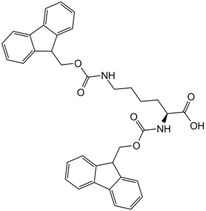 Fmoc-Lys(Fmoc)-OH Chemische Struktur