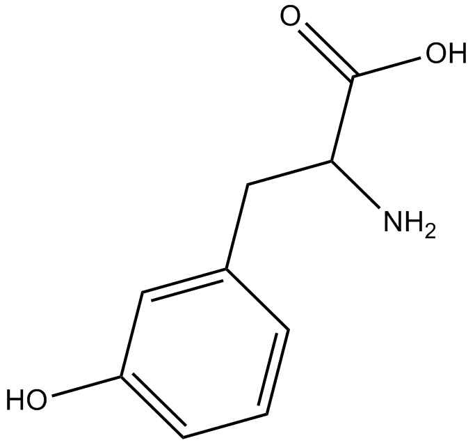DL-m-Tyrosine التركيب الكيميائي