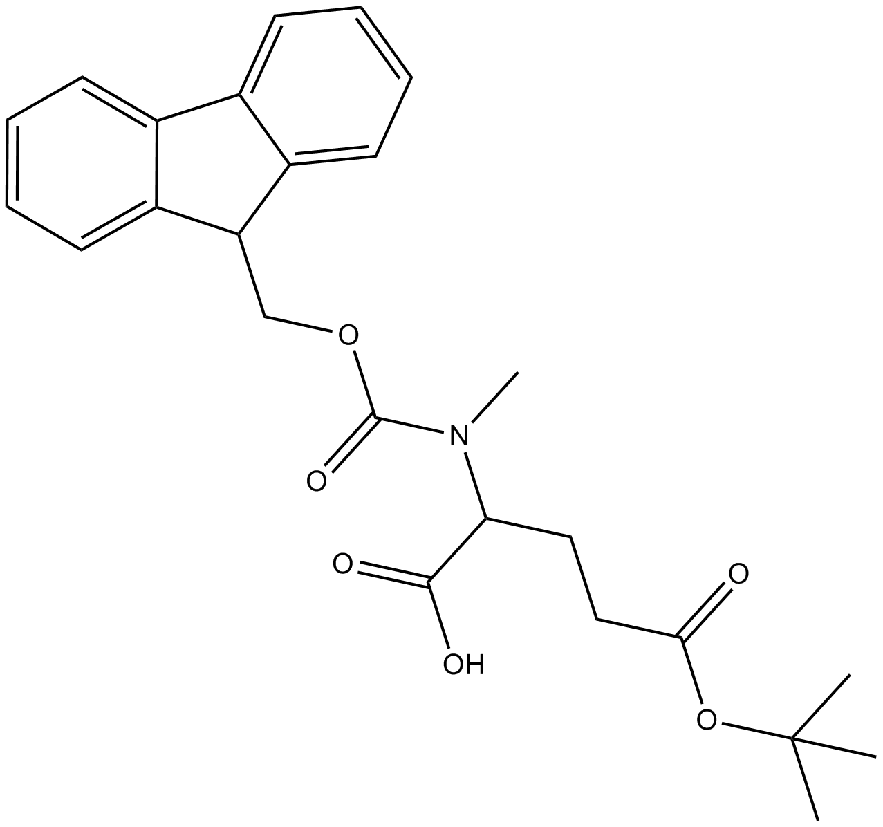 Fmoc-N-Me-Glu(OtBu)-OH Chemische Struktur