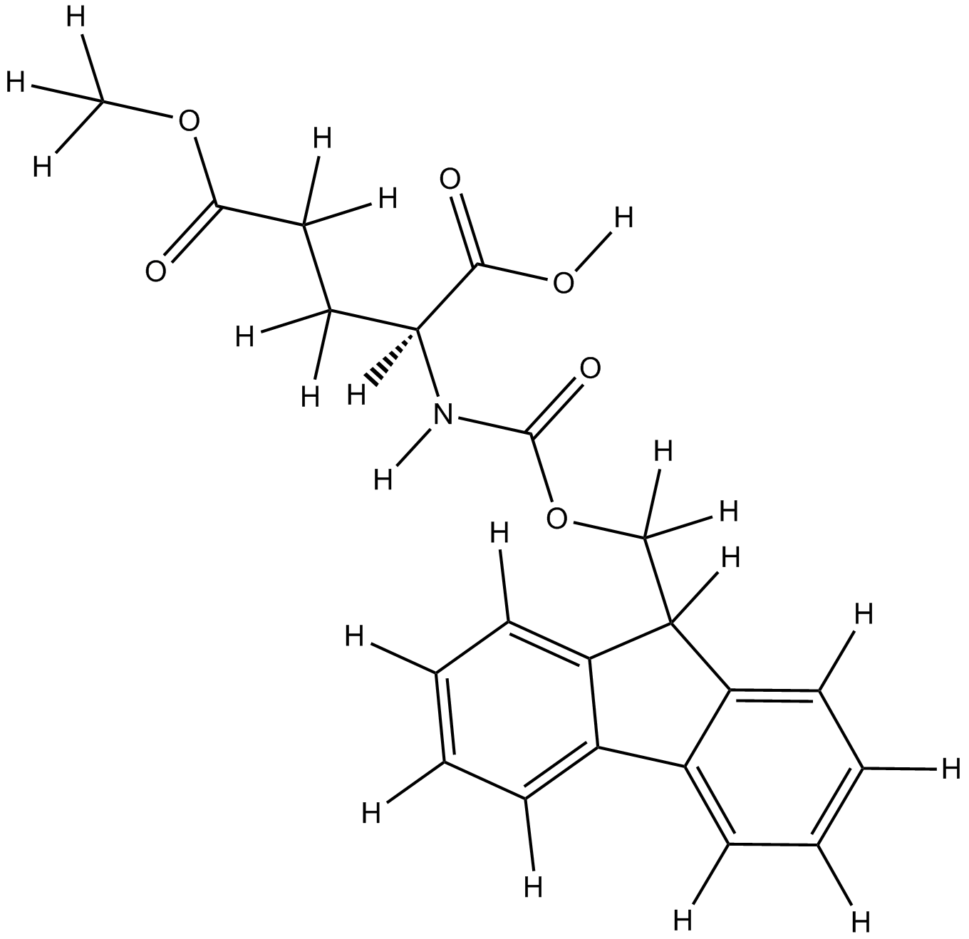 Fmoc-Glu(OMe)-OH التركيب الكيميائي