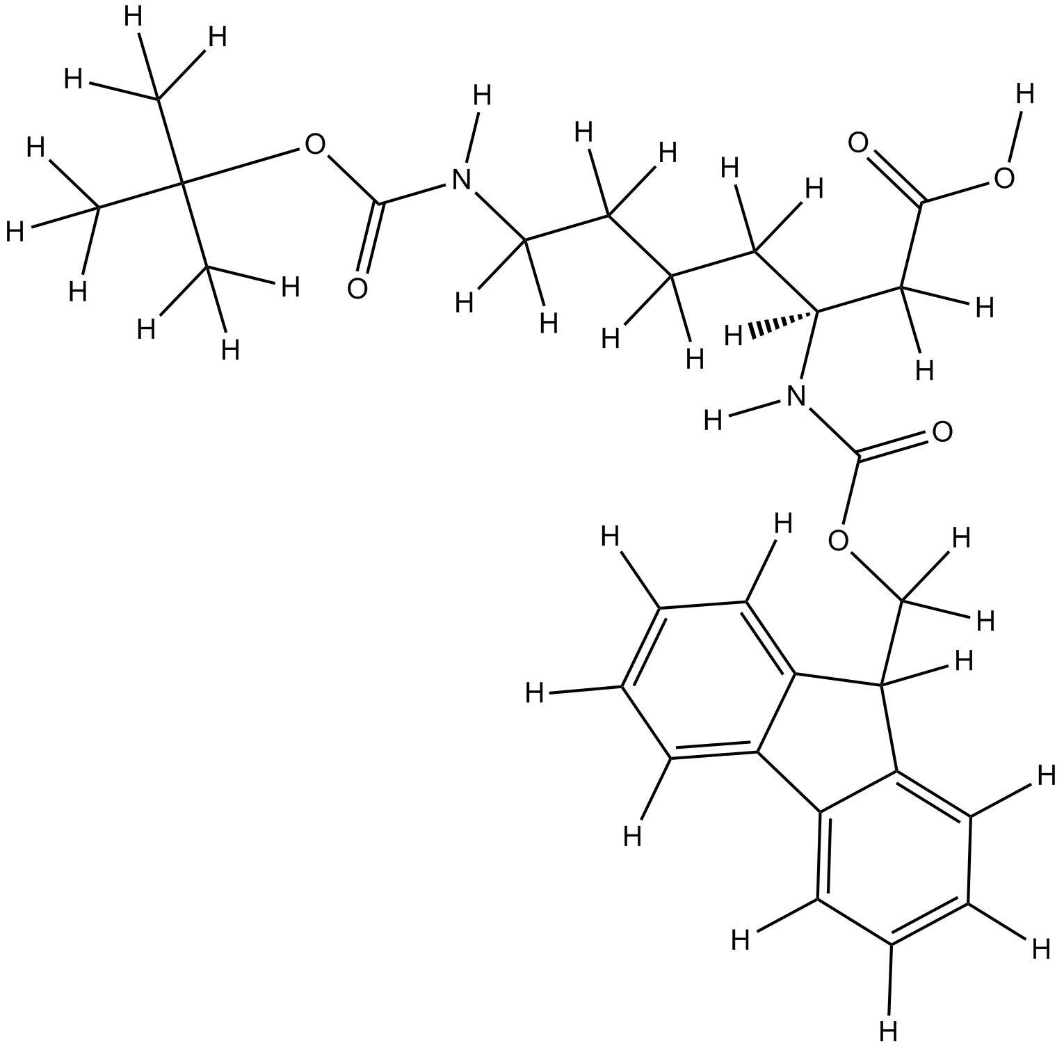 Fmoc-β-HoTrp(Boc)-OH 化学構造