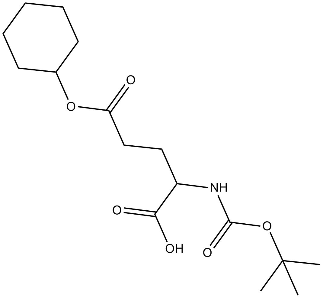 Boc-Glu(OcHex)-OH 化学構造