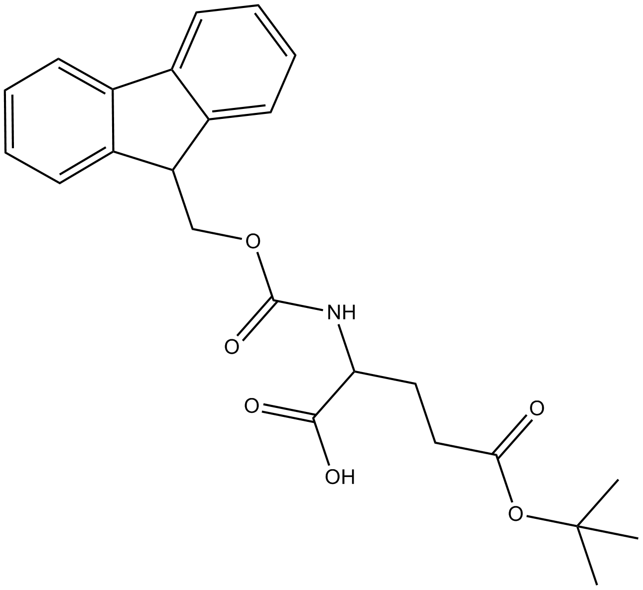 Fmoc-D-Glu(OtBu)-OH  Chemical Structure
