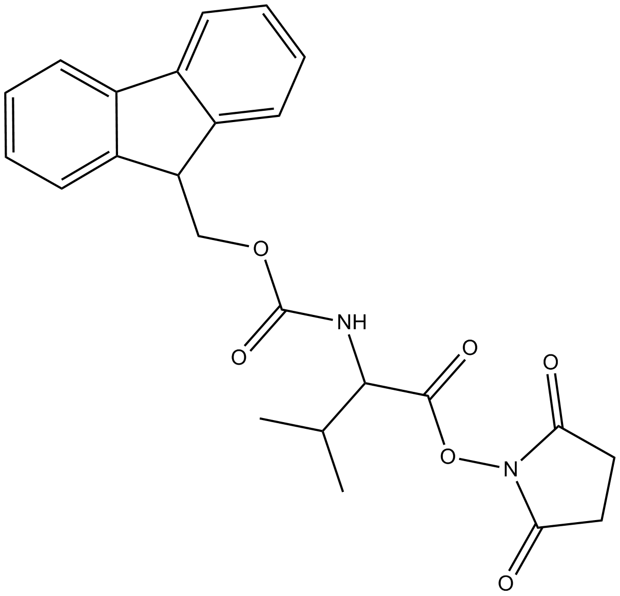 Fmoc-Val-OSu  Chemical Structure