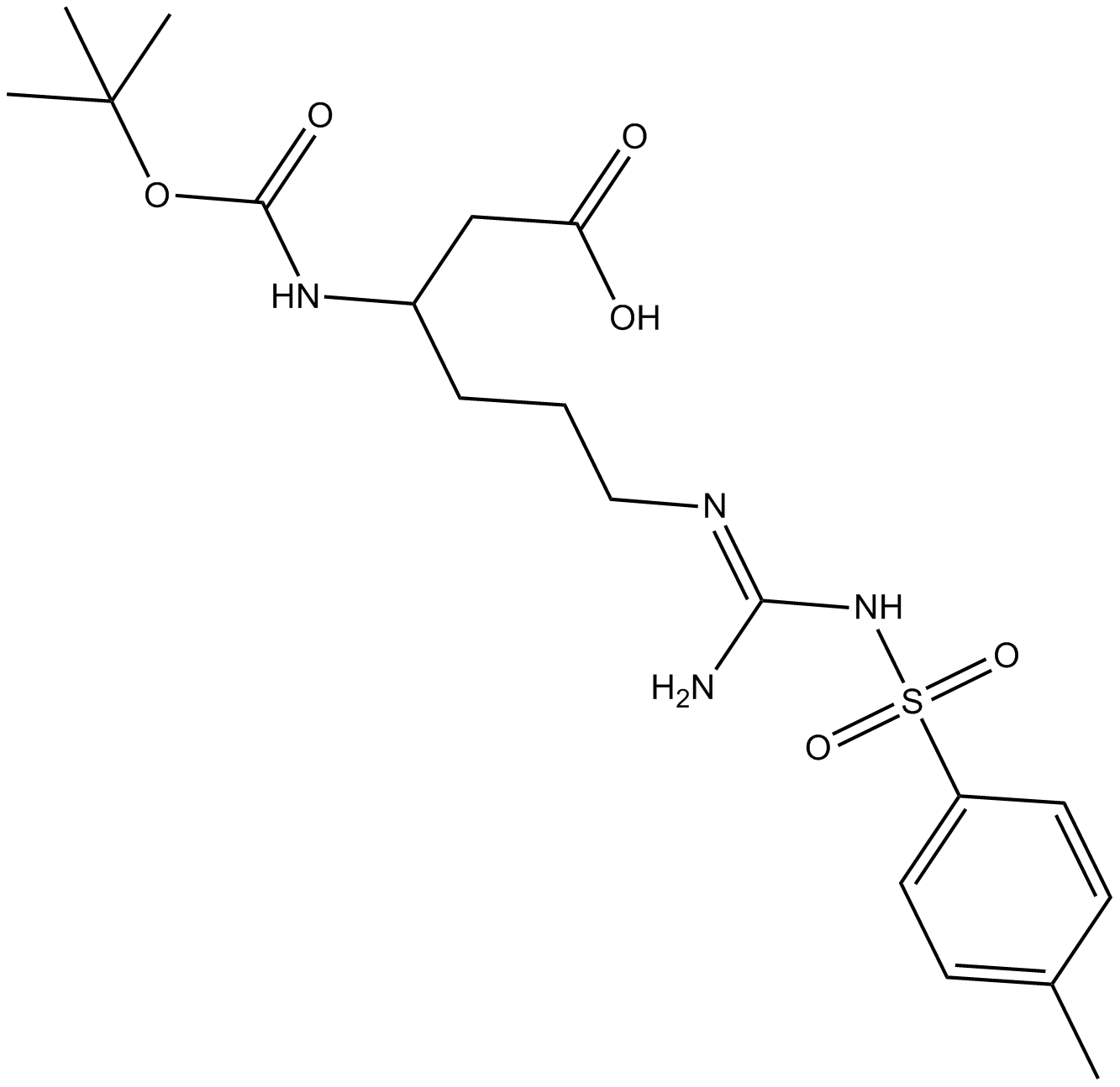 Boc-?-HoArg(Tos)-OH  Chemical Structure